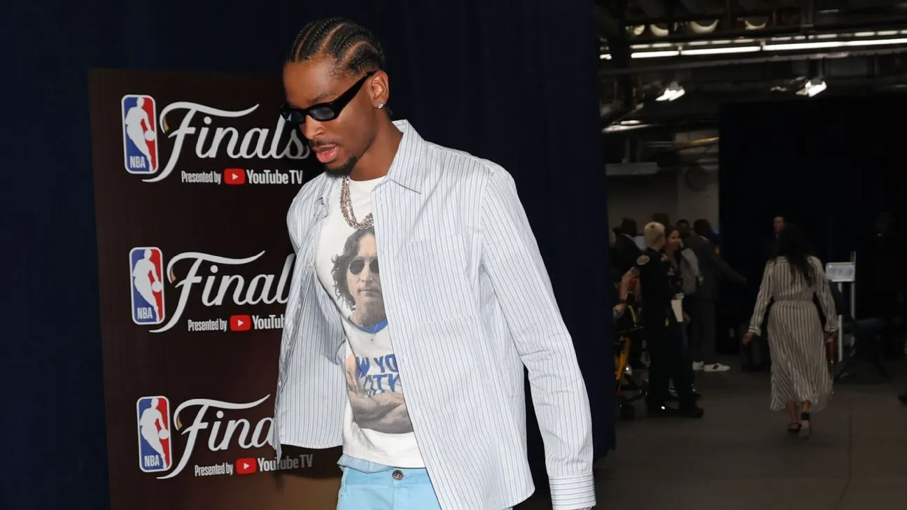 Baju John Lennon Shai Gilgeous-Alexander Jadi Sorotan di NBA Finals Game 2